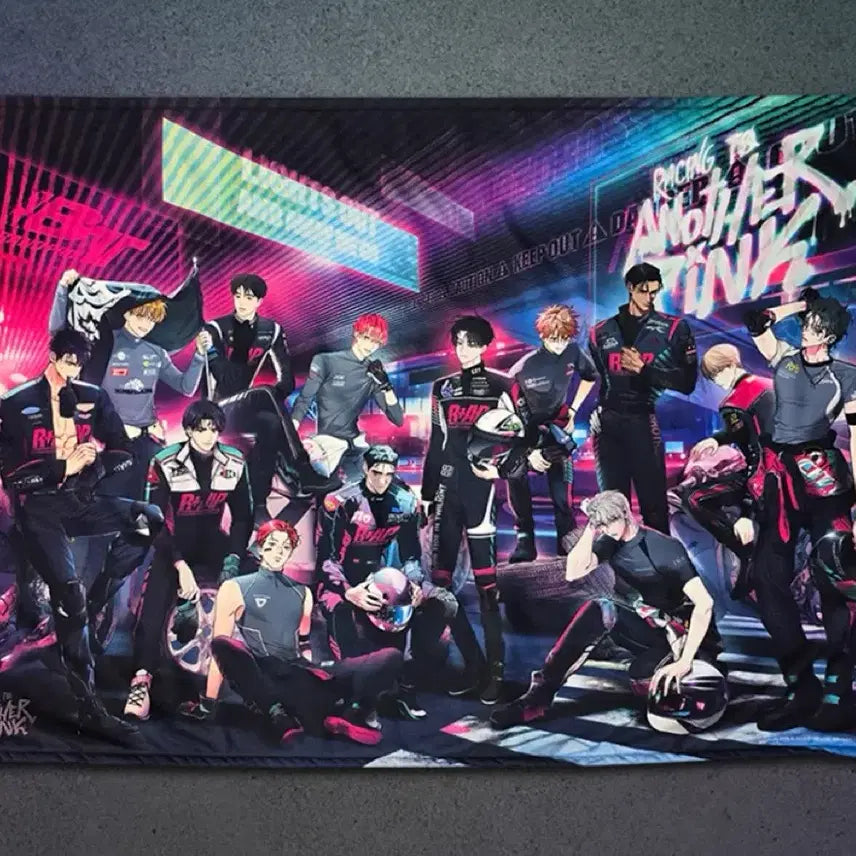 [BUNJANG] Another Pink Spring Webtoon Signature Blanket &amp; Print Set / 어나더핑크 어핑 봄툰시그 블랭킷 인화사진 일괄