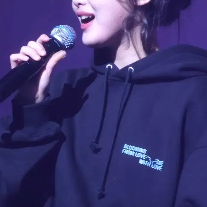 [BUNJANG] Hanroro Bal-A Official Hoodie Black Size 2 / 한로로 발아 공식 후드티 블랙 2사이즈