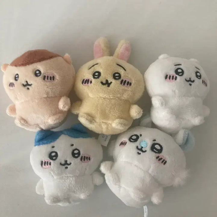 [BUNJANG] Chiikawa Sitting Plush Full Set (Ver 1.0) / 먼작귀 앉은누이 앉은인형 앉아 가챠 1탄 구버전 풀세트 쿠리만쥬 우사기 치이카와 하치와레 모몽가