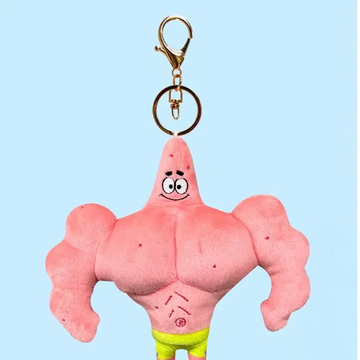 [BUNJANG] SpongeBob SquarePants Muscle Ver. Patrick Star Bag Charm / 네모바지 스폰지밥 가방고리 머슬ver.-뚱이