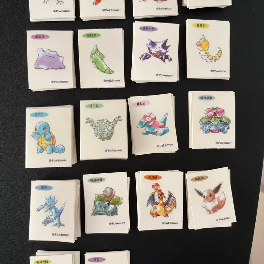 [BUNJANG] Pokemon Artwork Stickers Bundle Set (176 pcs) / 포켓몬 아트워크 띠부씰 176장 판매