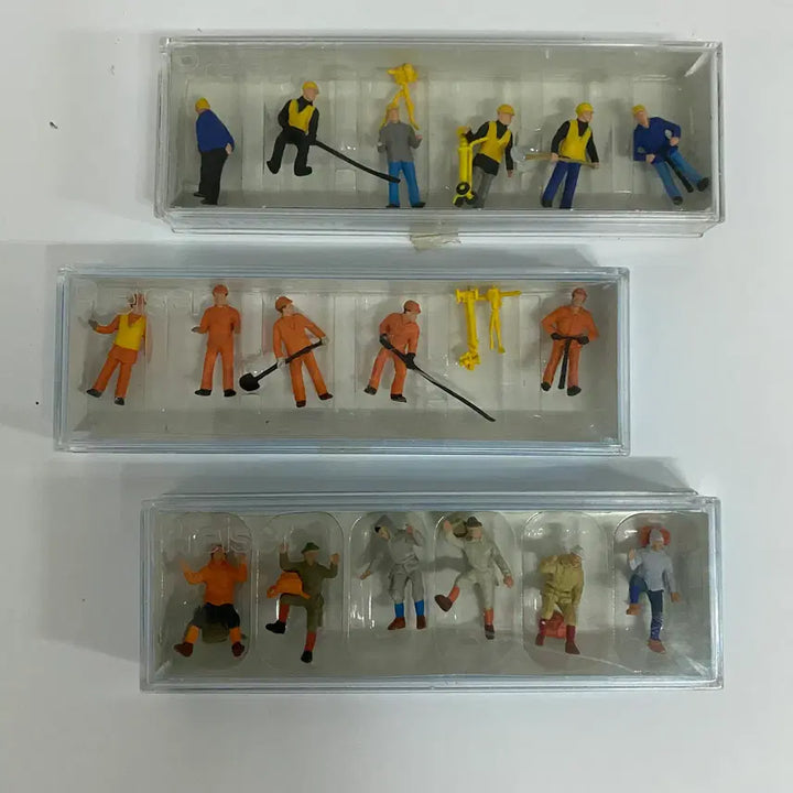 [BUNJANG] Preiser HO Scale Miniature Figures Set (3 Types) / 독일 프라이저(Preiser) HO스케일 미니어처 피규어 3종 세트