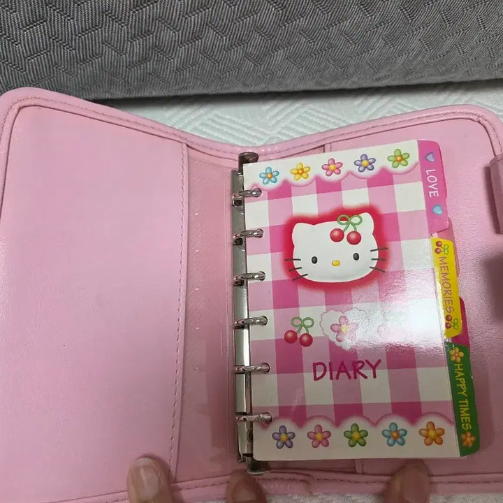 [BUNJANG] Vintage Cherry Kitty Diary with Key / 고전 체리키티 다이어리