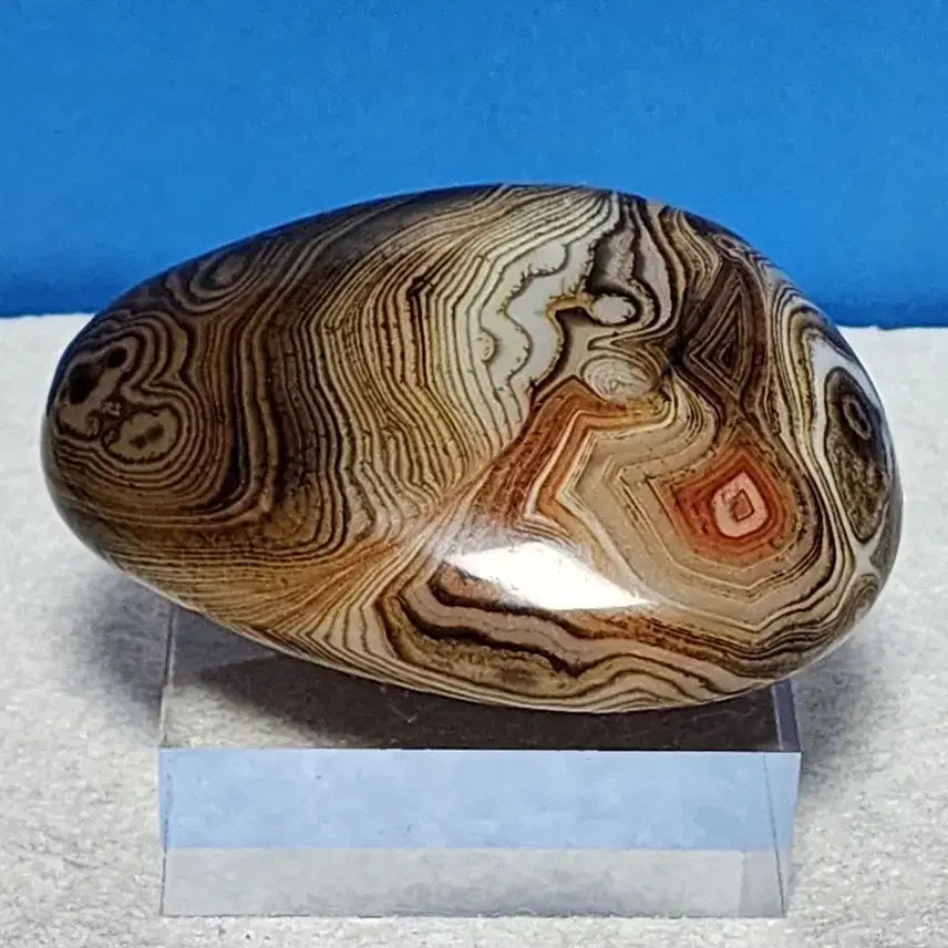 [BUNJANG] Natural Agate Stone with Stand / 천연 마노 원석 + 받침대