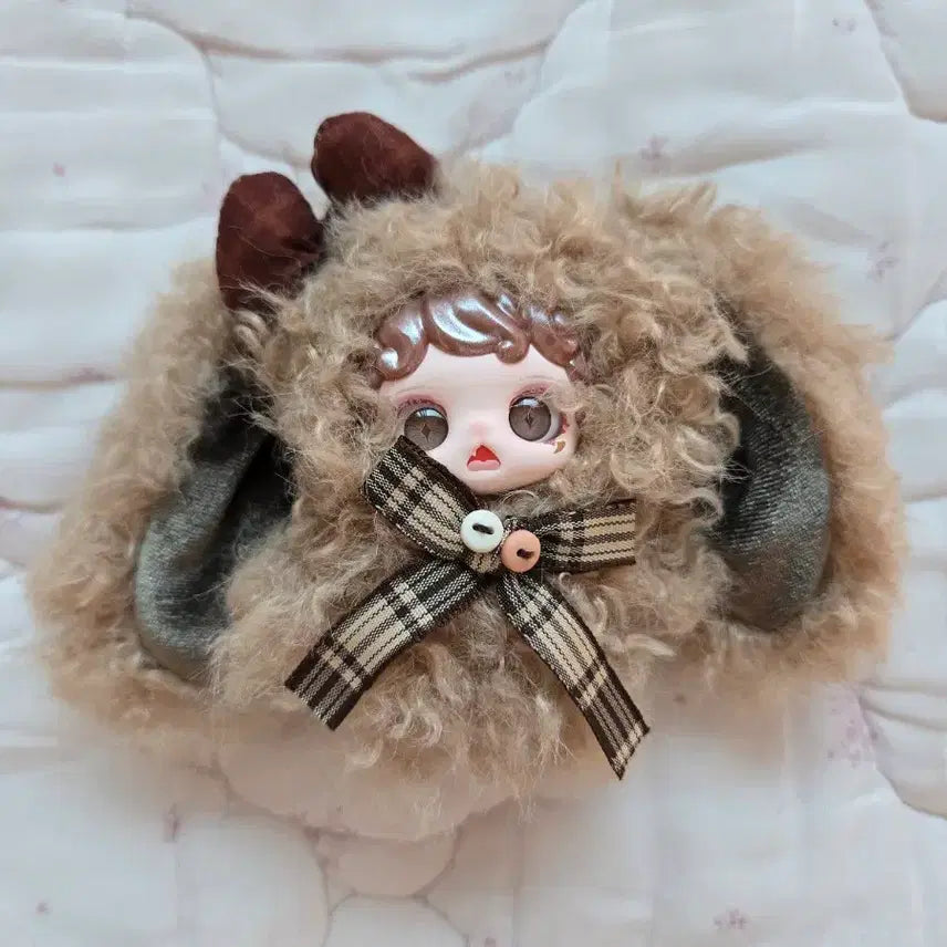 [BUNJANG] Miyoco Mini Hug Brown Plush Keychain / 미오코 미니 포옹 허그 브라운 인형,키링 팝니다.