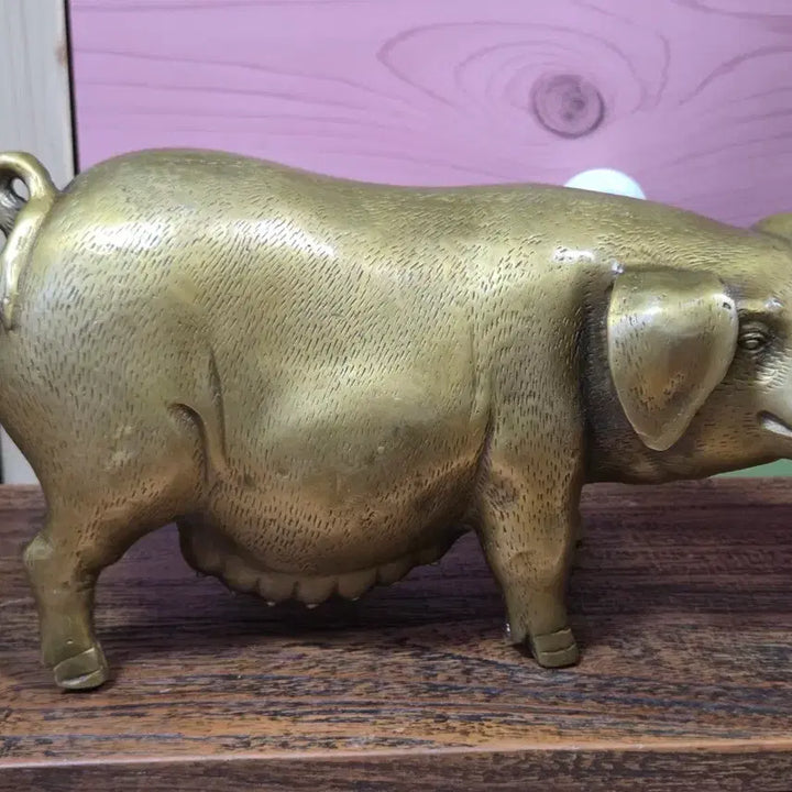 [BUNJANG] Brass Pig Sculpture / 복돼지 동조각상