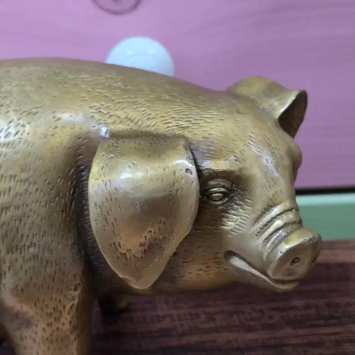 [BUNJANG] Brass Pig Sculpture / 복돼지 동조각상