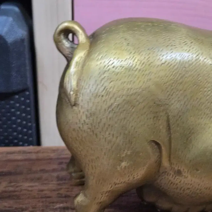 [BUNJANG] Brass Pig Sculpture / 복돼지 동조각상