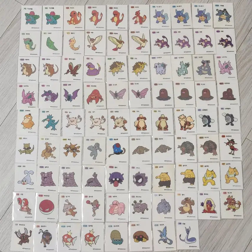 [BUNJANG] Pokemon 1st Generation Stickers / 포켓몬 띠부씰 1세대 팝니다
