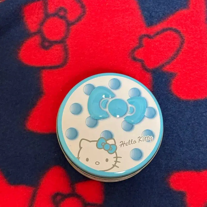 [BUNJANG] Hello Kitty Polka Dot Tin Case / 헬로키티 땡땡이 틴케이스