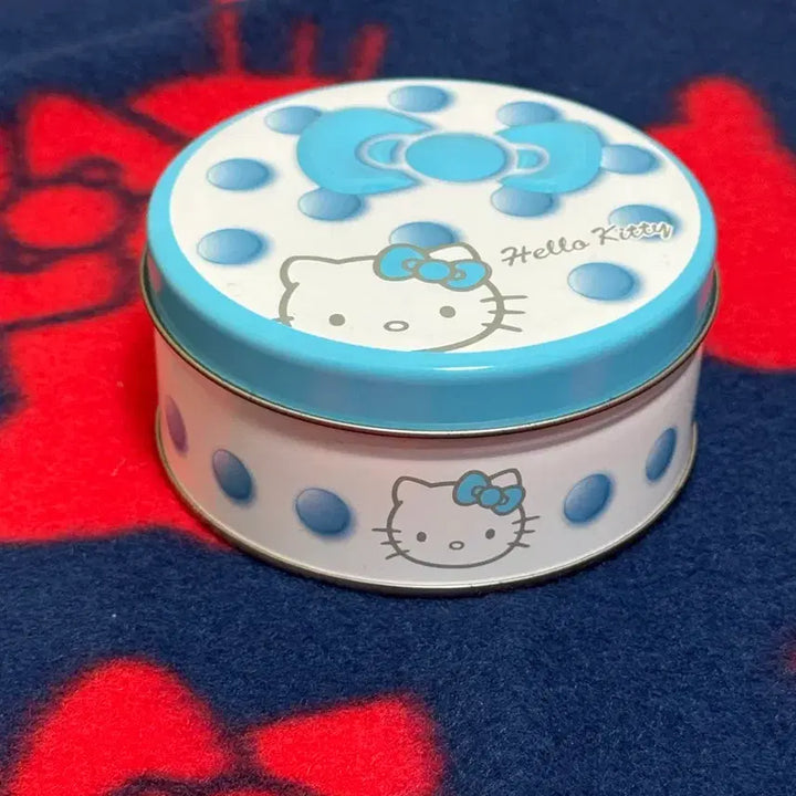 [BUNJANG] Hello Kitty Polka Dot Tin Case / 헬로키티 땡땡이 틴케이스