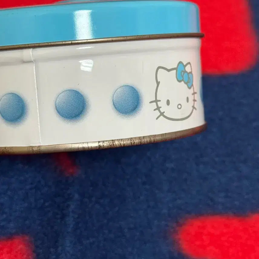 [BUNJANG] Hello Kitty Polka Dot Tin Case / 헬로키티 땡땡이 틴케이스