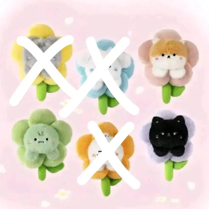 [BUNJANG] MONSTA X Monmunchi Cherry Blossom Keychain Dolls / 몬스타엑스 몬뭉치 꽃키링 인형 배통이 채부기 햄슥이 냥균이