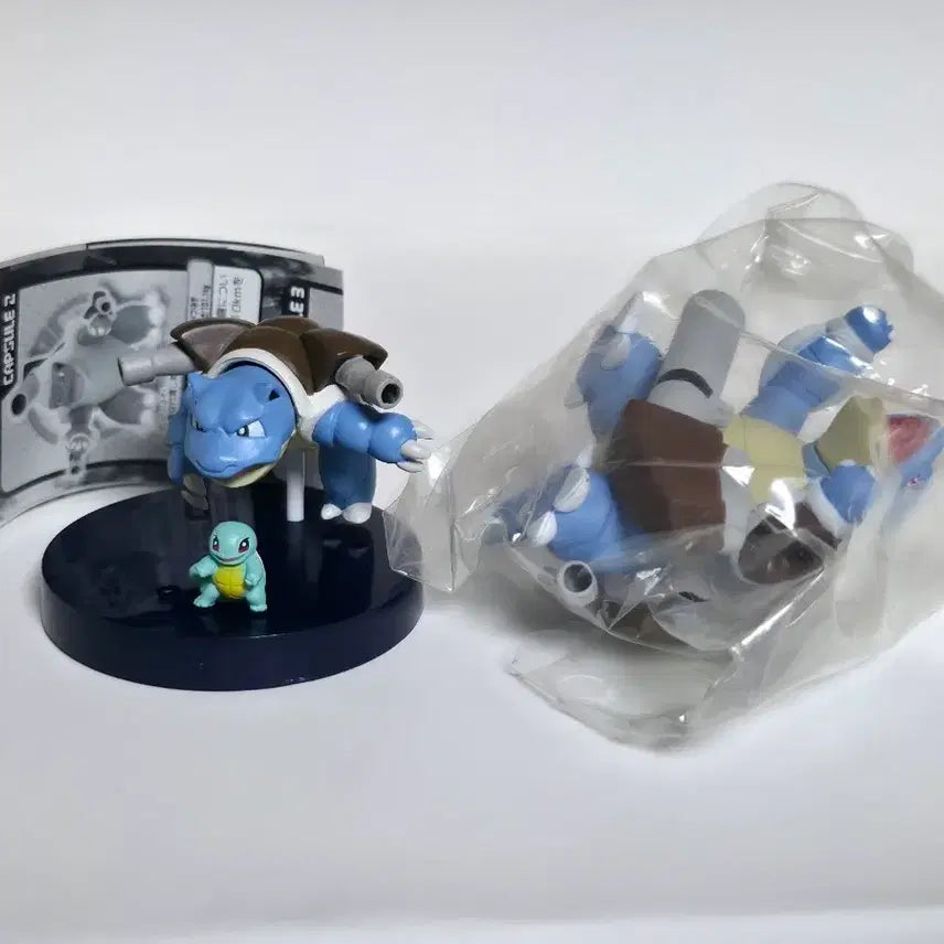 [BUNJANG] Pokemon 3D Figure Set - Squirtle, Blastoise, Mega Blastoise / 최종가격)포켓몬스터 입체도감 피규어 꼬부기,거북왕,메가 거북왕(다른거랑 구매시 추가할인