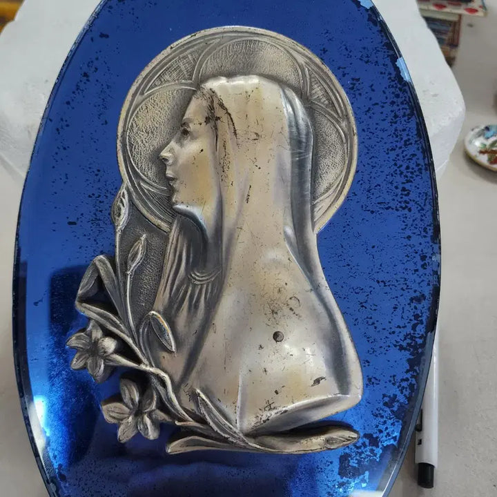 [BUNJANG] Antique Madonna Statue 25cm Height / 유럽에서온 옛날 성모 높이25cm30000원