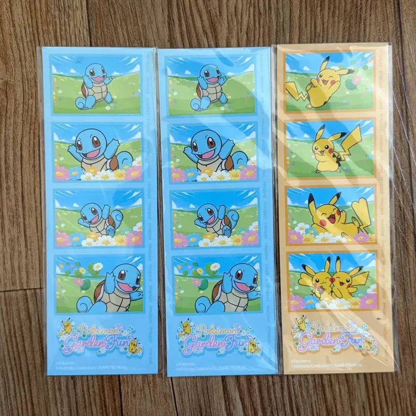 [BUNJANG] Pokemon Sticker Bundle - Squirtle &amp; Pikachu / 일괄) 포켓몬 스티커 꼬부기 피카츄