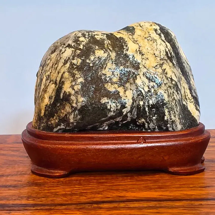 [BUNJANG] Waterfall Stone Scholar Stone with Base / 26100802 컬러가 좋고 건폭이 있는 폭포석 수석 팝니다