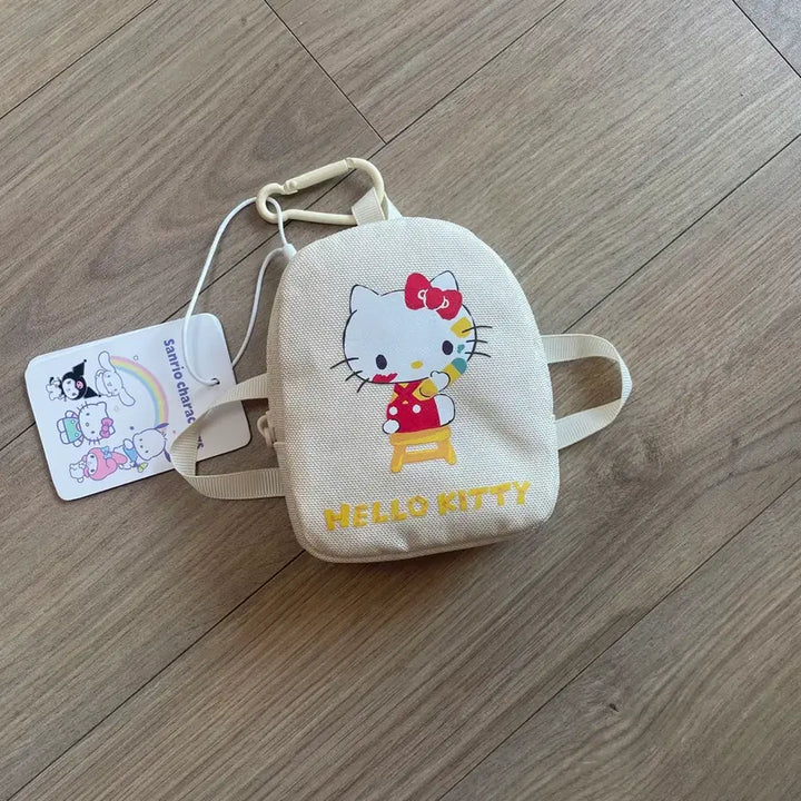 [BUNJANG] Sanrio Hello Kitty Mini Backpack Pouch / Shopping Bag / 산리오 헬로키티 장바구니 겸 미니 백팩 파우치(새상품)