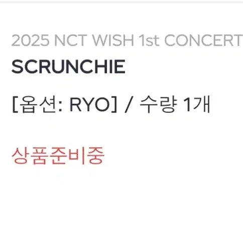 [BUNJANG] NCT Wish Ryong Ryong Scrunchie / 룐룐 스크런치 엔시티 위시 료