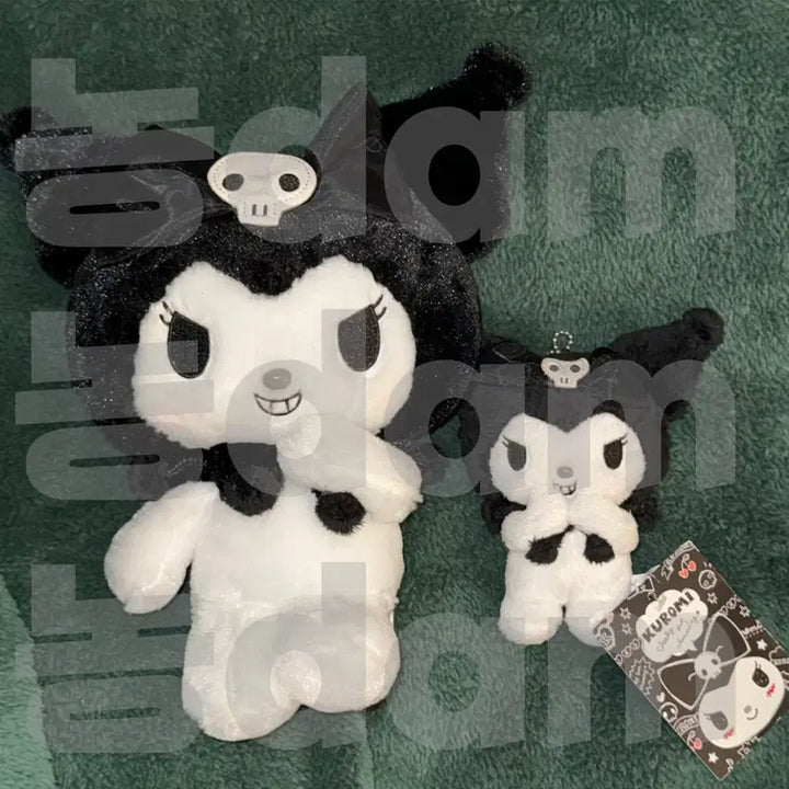 [BUNJANG] Kuromi Gray Medium Mascot Set / 레어) 고전 회색 코 킥킥 쿠로미 중형 마스코트 세트