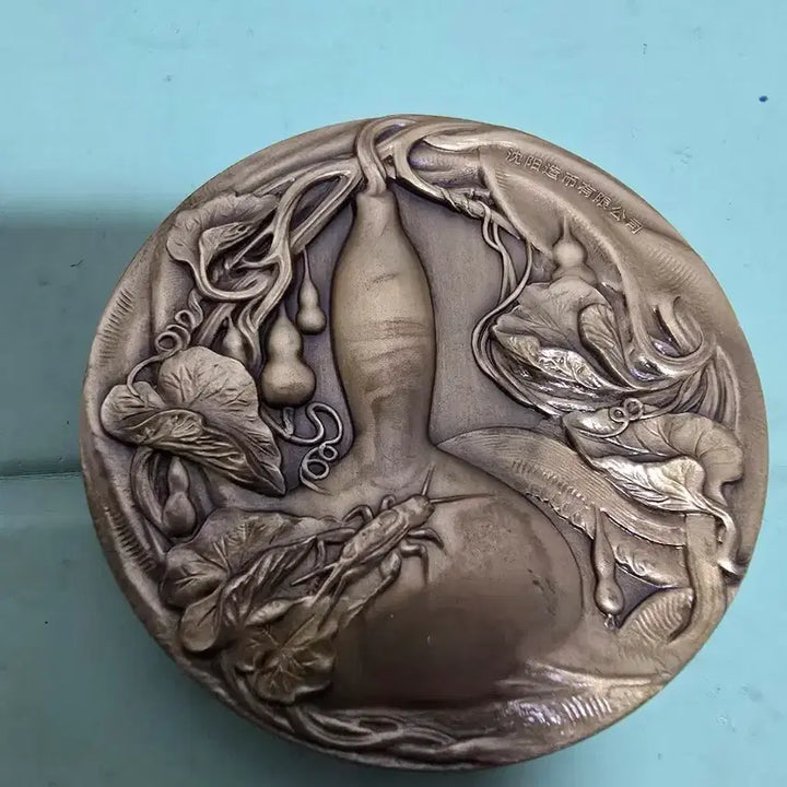 [BUNJANG] Bokrokbaekja Brass Medallion / 복록백재 적동 기념품