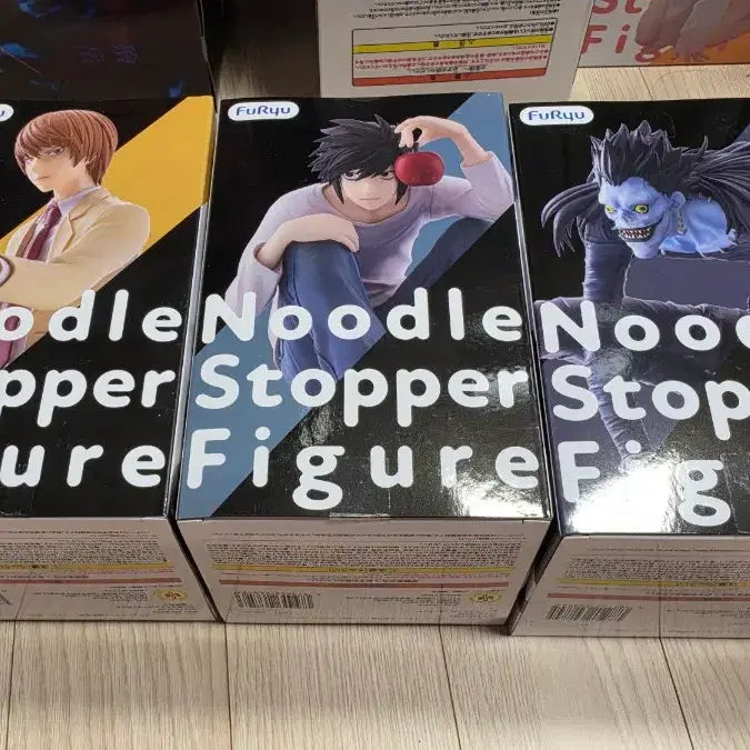 [BUNJANG] Death Note Noodle Stopper Figure Bundle (Ryuk, L, Light) - Sealed / 미개봉 일괄 데스노트 누들 스토퍼 피규어 류크/엘 L /라이토