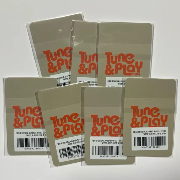 [BUNJANG] TUIDE Tune&amp;Play Photocard Set (7 Types) / 튜이드 TUIDE tune&amp;play 포토카드 7종