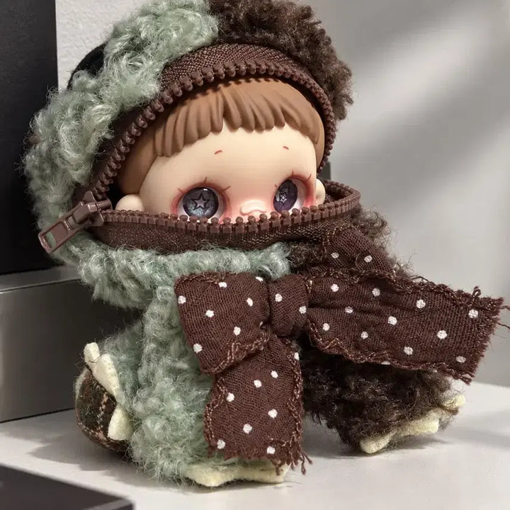 [BUNJANG] MeiMei Greedy Bear Mint Choco Doll Keychain / 메이메이 먹보곰 그리디베어 민트초코 인형 키링