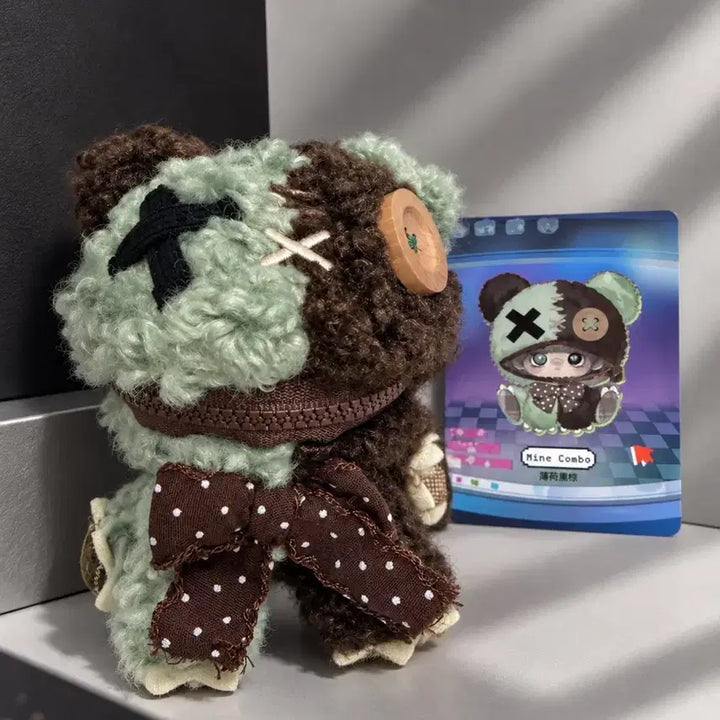 [BUNJANG] MeiMei Greedy Bear Mint Choco Doll Keychain / 메이메이 먹보곰 그리디베어 민트초코 인형 키링
