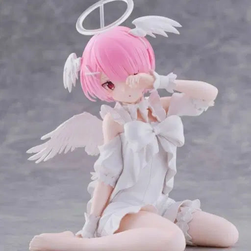 [BUNJANG] Re:Zero Ram Relax Time Angel Figure / (미개봉현물)리제로 람 릴렉스타임 피규어 천사 피규어 미소녀