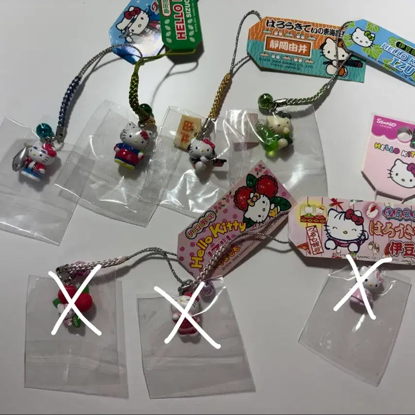 [BUNJANG] Vintage Hello Kitty Strap Bundle Set / 고전 키티스트랩 일괄 판매