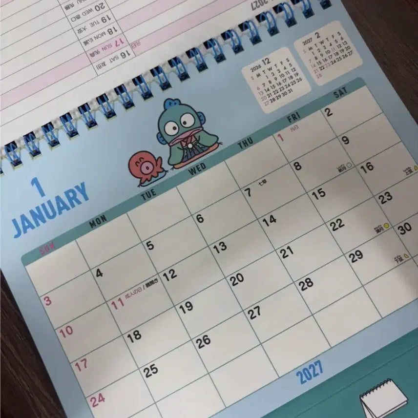 [BUNJANG] Hangyodong 2027 Desk Calendar (Japan Version) / 한교동 2027 탁상 달력(일본 버전)