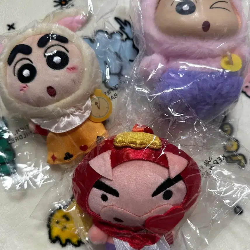 [BUNJANG] Crayon Shin-chan 3 Plush Doll Set / 짱구는못말려 인형 3종 일괄