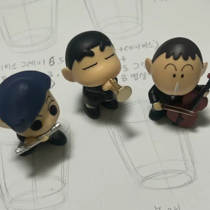 [BUNJANG] Crayon Shin-chan Orchestra Capsule Figure Bundle Set / 짱구 오케스트라 캡슐 피규어일괄 10500