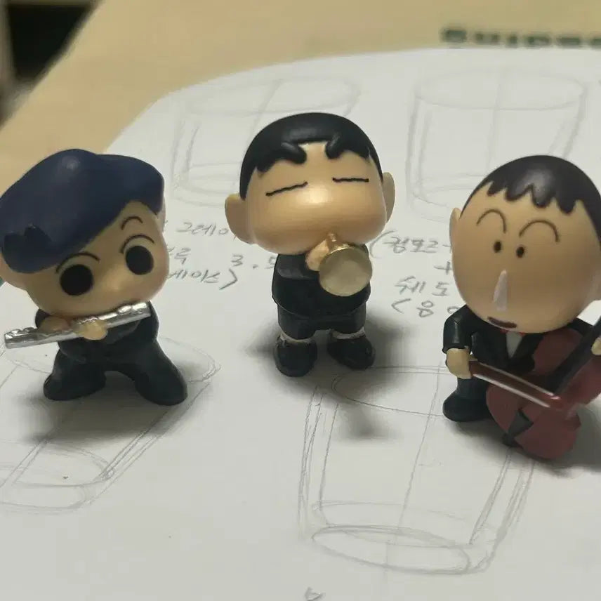 [BUNJANG] Crayon Shin-chan Orchestra Capsule Figure Bundle Set / 짱구 오케스트라 캡슐 피규어일괄 10500