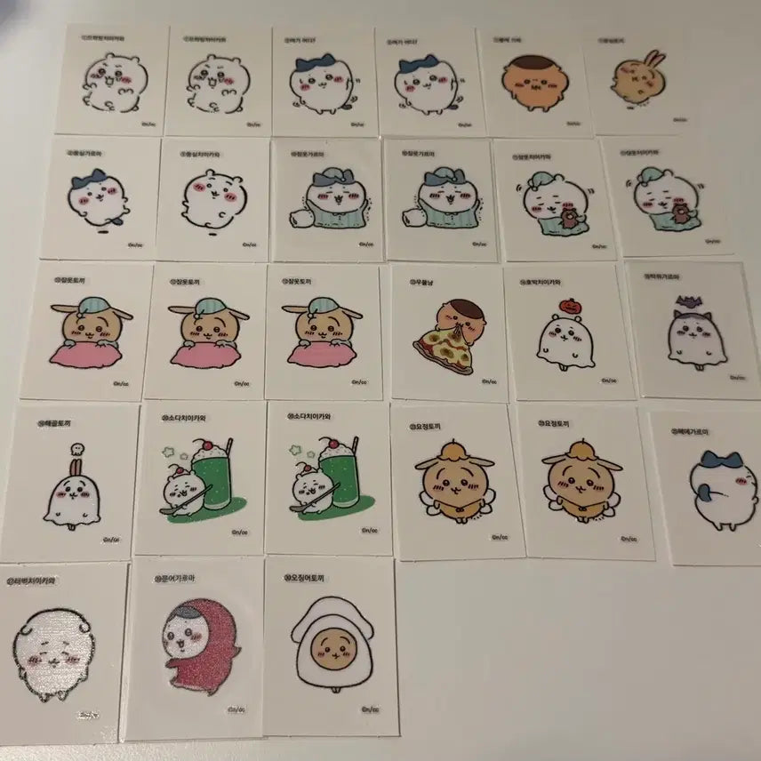 [BUNJANG] Cheekawa Retro Sticker Ttibusil Bundle Set / 먼작귀 치이카와 레트로 스티커 띠부씰 일괄 판매