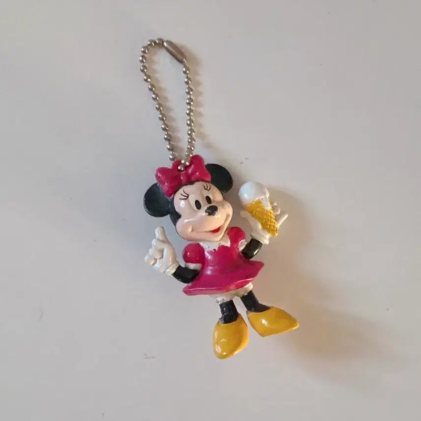 [BUNJANG] Minnie Mouse Ice Cream Figure Keyring / 미니마우스 아이스크림 피규어 키링