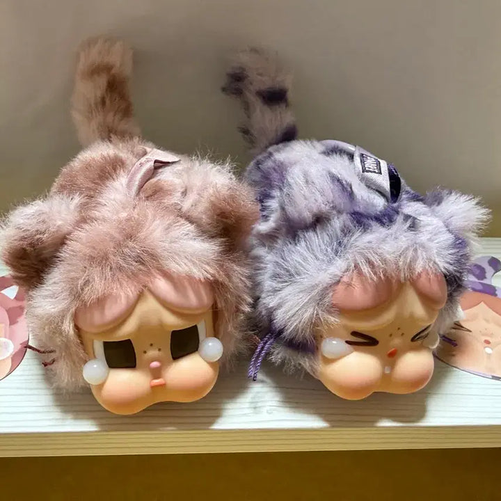 [BUNJANG] CryBaby Leopard Cat Series Plush Keychain / 크라이베이비 표범 냥이 시리즈 인형 키링