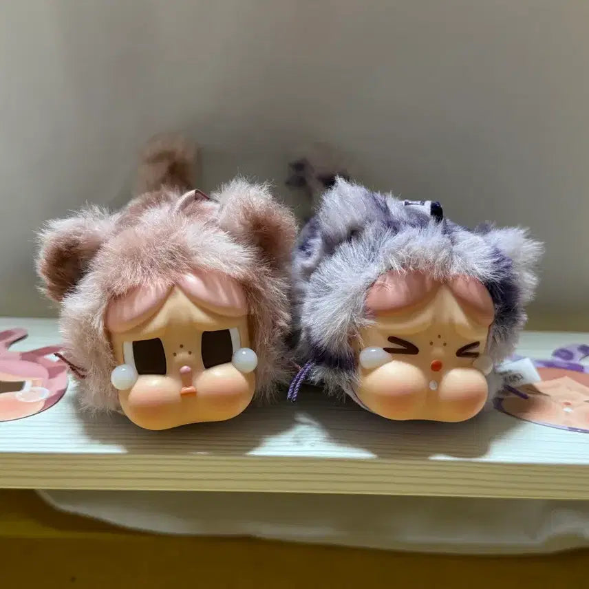 [BUNJANG] CryBaby Leopard Cat Series Plush Keychain / 크라이베이비 표범 냥이 시리즈 인형 키링