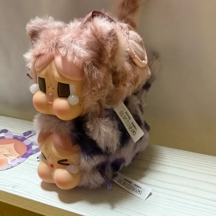 [BUNJANG] CryBaby Leopard Cat Series Plush Keychain / 크라이베이비 표범 냥이 시리즈 인형 키링