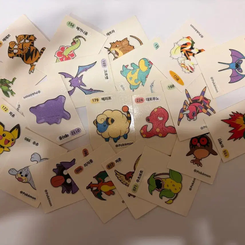 [BUNJANG] Pokemon Stickers Bundle Set / 포켓몬 띠부씰 일괄