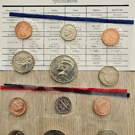 [BUNJANG] 1997 US Mint Uncirculated Coin Set - Philadelphia &amp; Denver / (미사용) 1997년 미국 조폐국 발행 (필라델피아, 덴버) 주화 세트