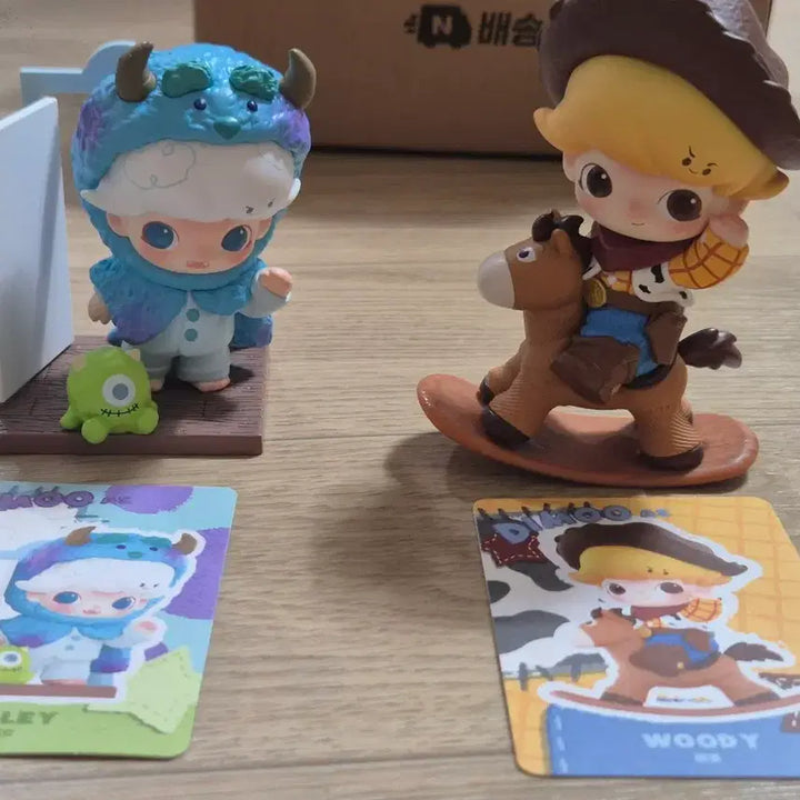 [BUNJANG] Dimoo Pixar Woody Sully Figure Set / 디무 픽사 우디 설리 피규어