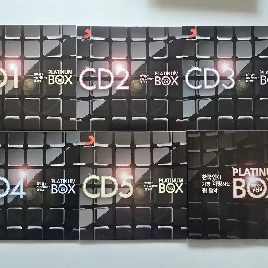[BUNJANG] Various Artists Platinum Box 5CD Set / 218  [CD] 한국인이 가장 사랑하는 팝 음악 PLATINUM BOX (5CD 박스세트)