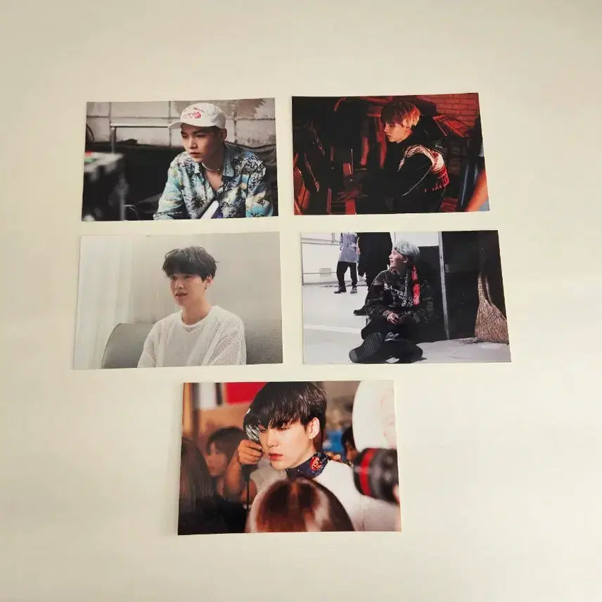[BUNJANG] BTS SUGA Photo Set Bundle Set Photocard / 윤기 오늘 인화사진 5장 일괄 bts poca pc 슈가