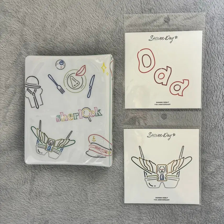 [BUNJANG] SHINee 11th Anniversary Photocard Binder &amp; Sticker Bundle Set / 샤이니 11주년 포카바인더 포토카드앨범 스티커 일괄