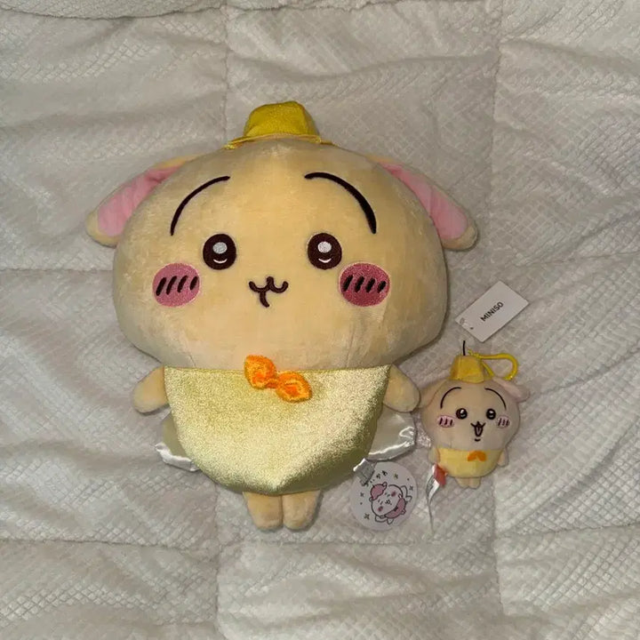 [BUNJANG] Chiikawa Usagi Plush &amp; Keyring Bundle Set / 먼작귀 치이카와 요정 우사기 big 인형 누이, 마스코트 일괄 판매