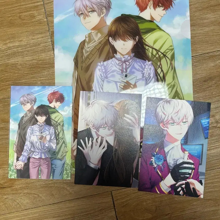 [BUNJANG] Mystic Messenger Ray Seven Zeroth Seven File Holder Postcard Bundle Set / 수상한메신저 수메 레이 세란 언노운 707 파일홀더 엽서 일괄
