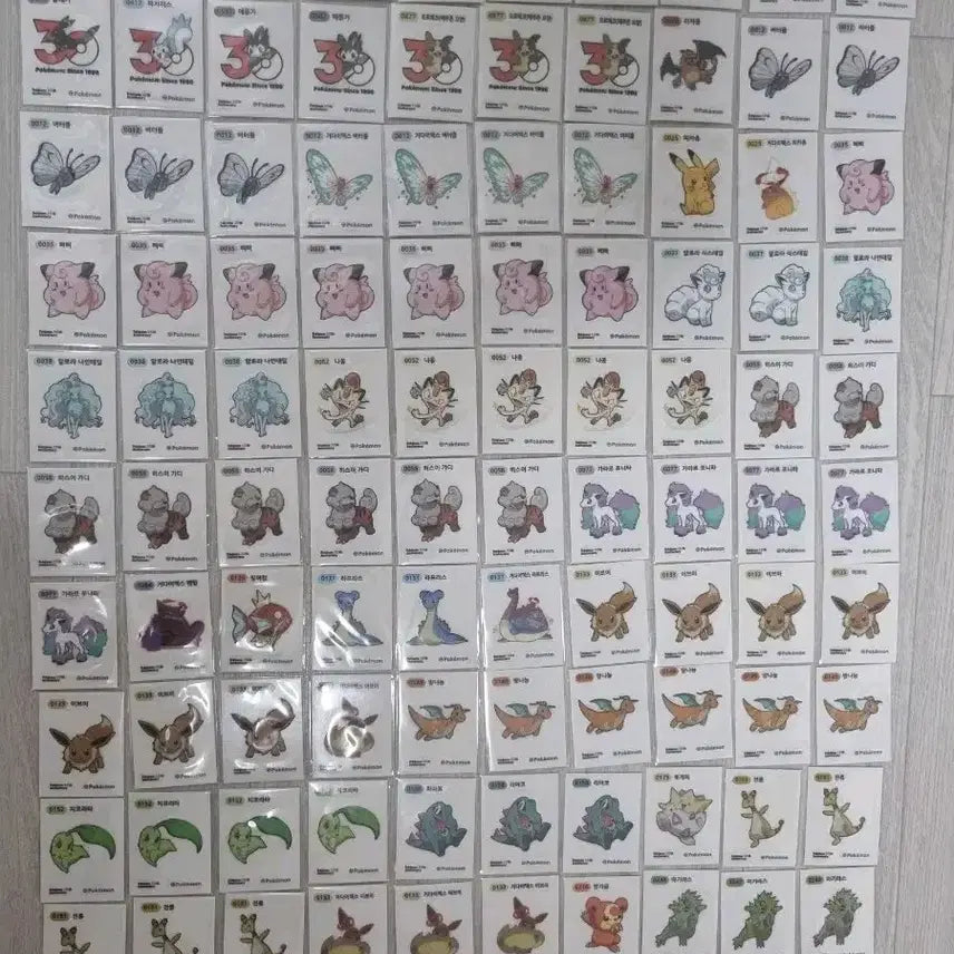 [BUNJANG] Pokemon Season 5 Sticker Collection Bundle (213 pcs) / 포켓몬 시즌5 띠부씰 213장 일괄 판매 장당500원