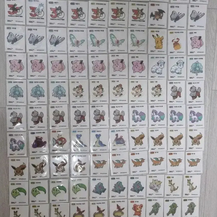 [BUNJANG] Pokemon Season 5 Sticker Collection Bundle (213 pcs) / 포켓몬 시즌5 띠부씰 213장 일괄 판매 장당500원